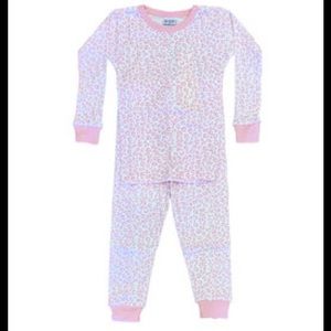BMWT BABYSTEPS BSTEPS Pink/White Leopard PJ Pajamas 3 years